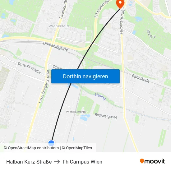 Halban-Kurz-Straße to Fh Campus Wien map