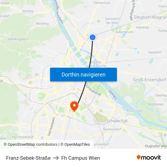 Franz-Sebek-Straße to Fh Campus Wien map