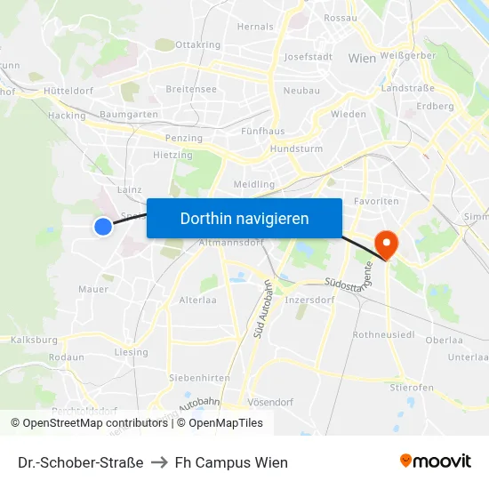 Dr.-Schober-Straße to Fh Campus Wien map