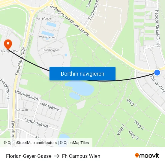 Florian-Geyer-Gasse to Fh Campus Wien map