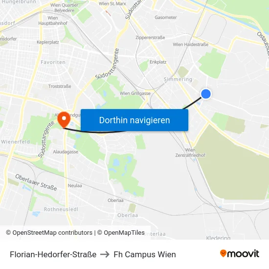 Florian-Hedorfer-Straße to Fh Campus Wien map