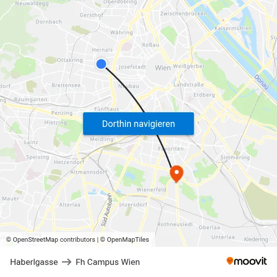 Haberlgasse to Fh Campus Wien map