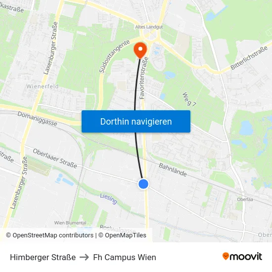 Himberger Straße to Fh Campus Wien map