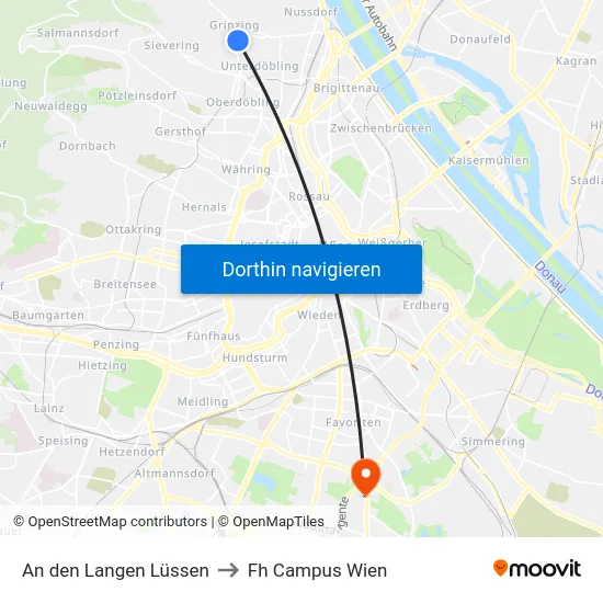 An den Langen Lüssen to Fh Campus Wien map