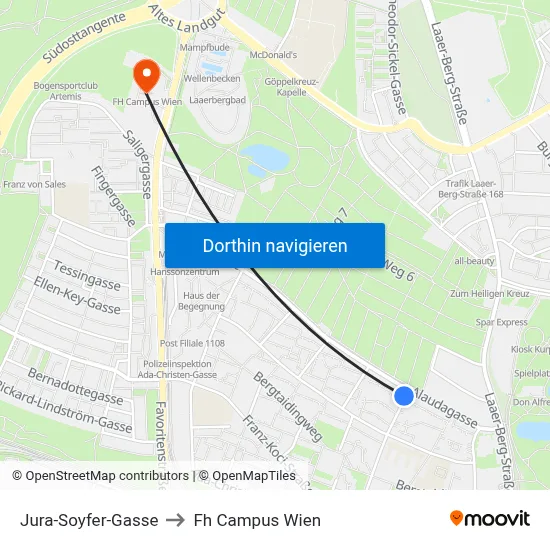 Jura-Soyfer-Gasse to Fh Campus Wien map