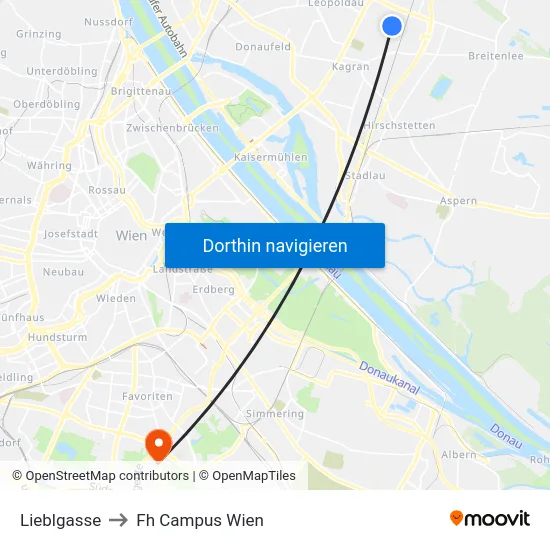 Lieblgasse to Fh Campus Wien map