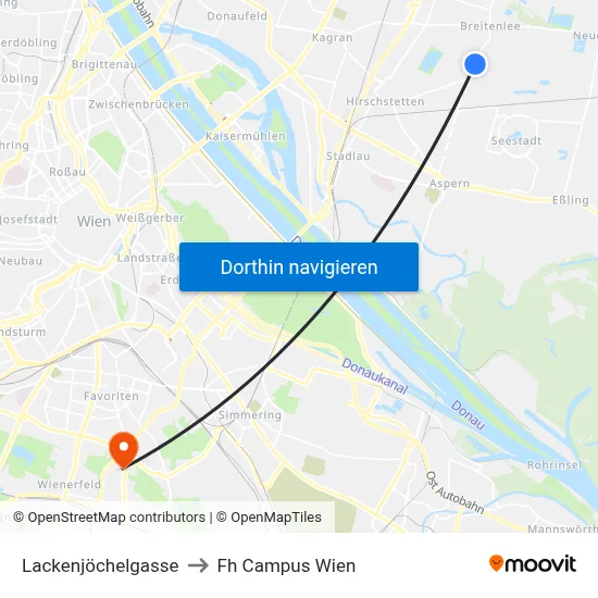 Lackenjöchelgasse to Fh Campus Wien map