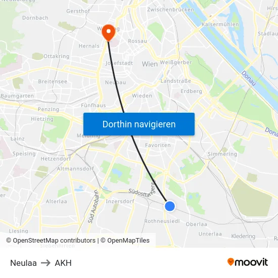Neulaa to AKH map
