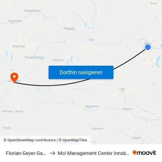 Florian-Geyer-Gasse to Mci Management Center Innsbruck map