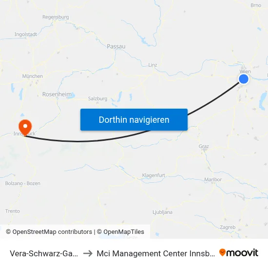 Vera-Schwarz-Gasse to Mci Management Center Innsbruck map