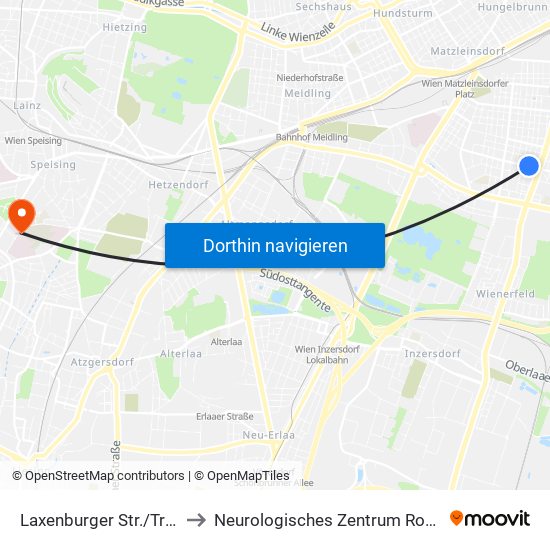 Laxenburger Str./Troststr. to Neurologisches Zentrum Rosenhügel map