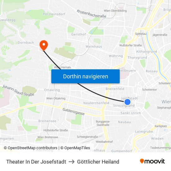 Theater In Der Josefstadt to Göttlicher Heiland map