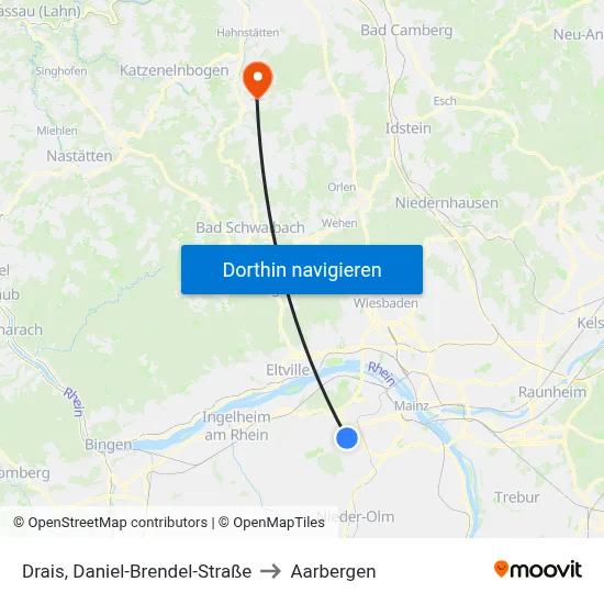 Drais, Daniel-Brendel-Straße to Aarbergen map