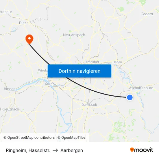 Ringheim, Hasselstr. to Aarbergen map