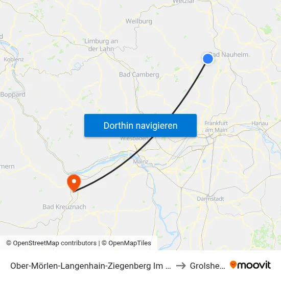 Ober-Mörlen-Langenhain-Ziegenberg Im Lettig to Grolsheim map