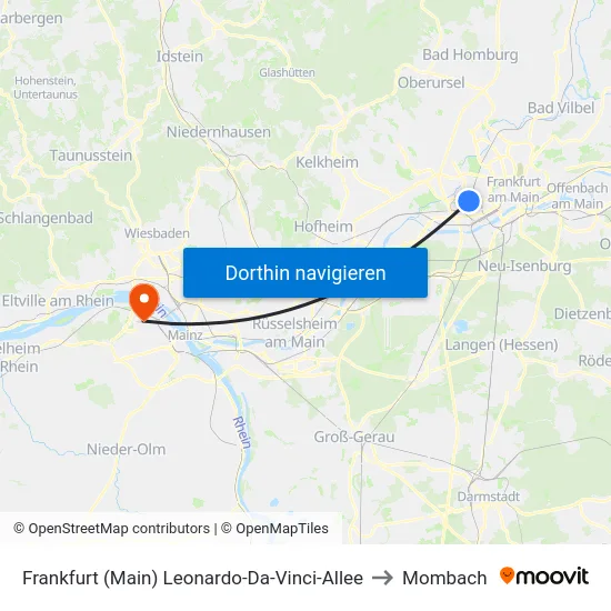 Frankfurt (Main) Leonardo-Da-Vinci-Allee to Mombach map