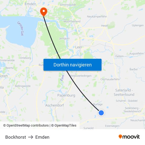 Bockhorst to Bockhorst map