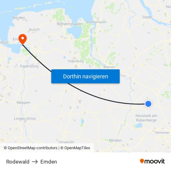 Rodewald to Emden map
