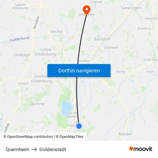 Quernheim to Goldenstedt map