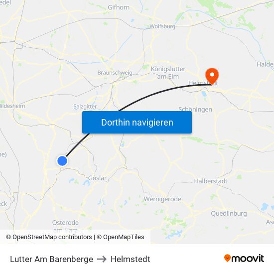 Lutter Am Barenberge to Helmstedt map