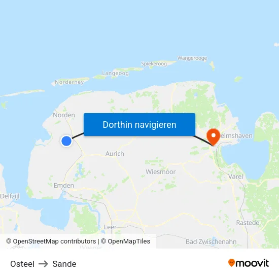 Osteel to Sande map