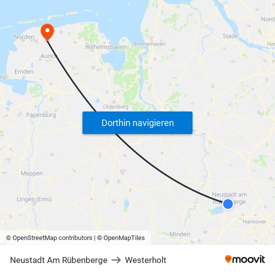 Neustadt Am Rübenberge to Westerholt map