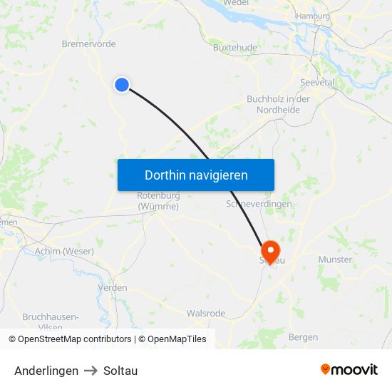 Anderlingen to Soltau map