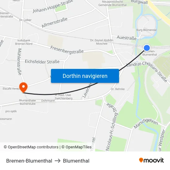 Bremen-Blumenthal to Blumenthal map