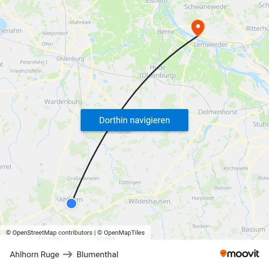 Ahlhorn Ruge to Blumenthal map