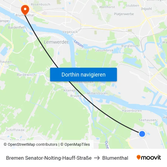 Bremen Senator-Nolting-Hauff-Straße to Blumenthal map