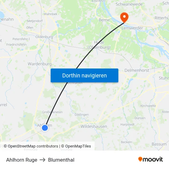 Ahlhorn Ruge to Blumenthal map