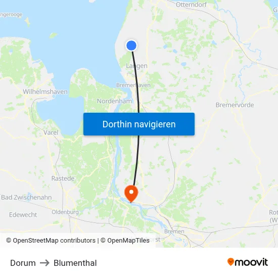 Dorum to Blumenthal map