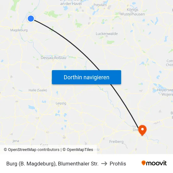Burg (B. Magdeburg), Blumenthaler Str. to Prohlis map