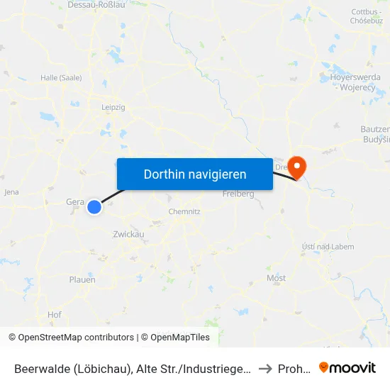 Beerwalde (Löbichau), Alte Str./Industriegebiet to Prohlis map