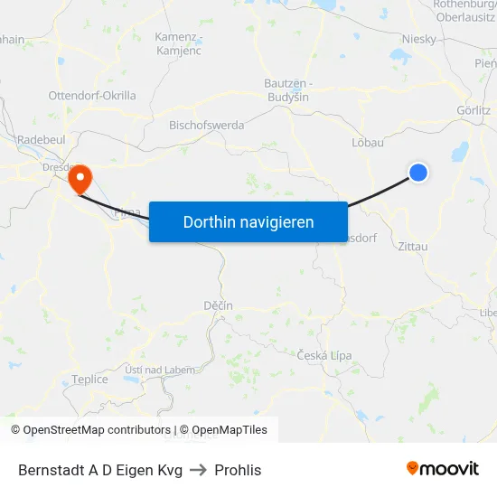 Bernstadt A D Eigen Kvg to Prohlis map