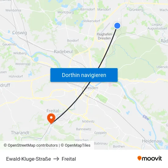 Ewald-Kluge-Straße to Freital map