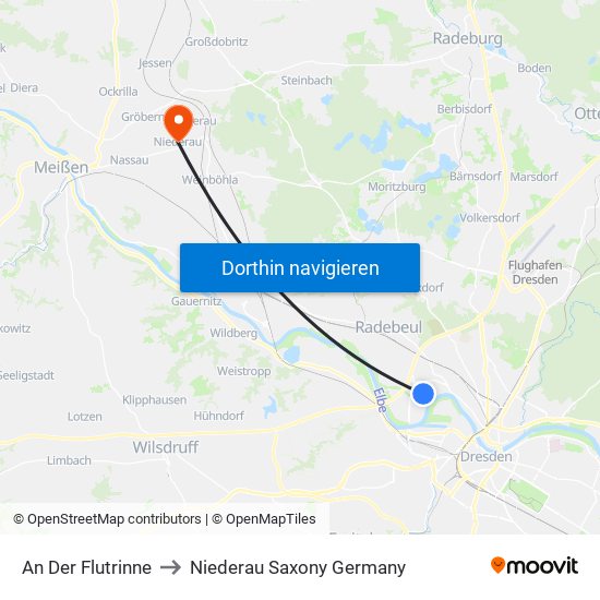 An Der Flutrinne to Niederau Saxony Germany map