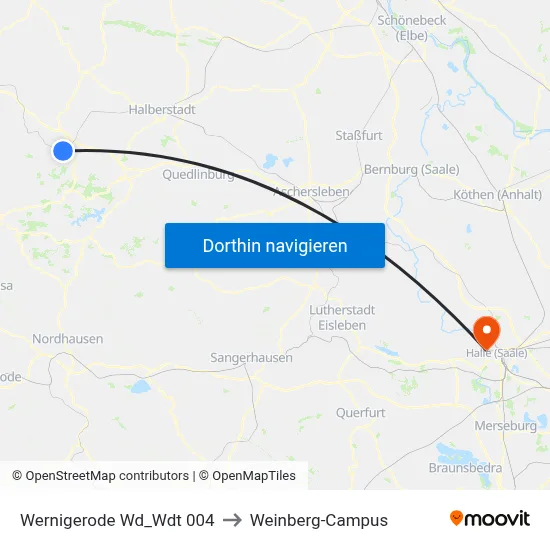 Wernigerode Wd_Wdt 004 to Weinberg-Campus map