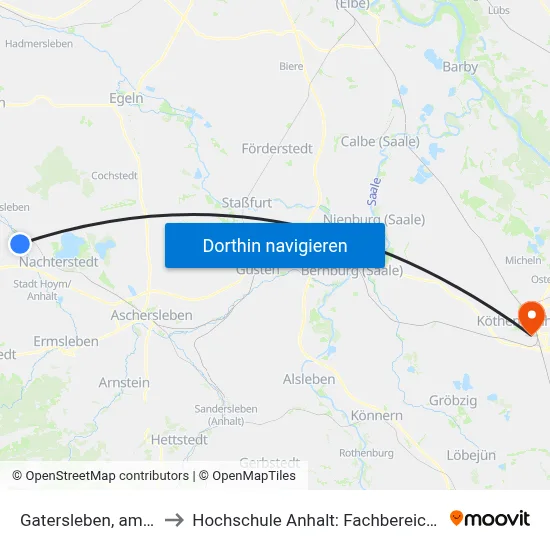 Gatersleben, am Schwabeplan to Hochschule Anhalt: Fachbereich Informatik & Sprachen map