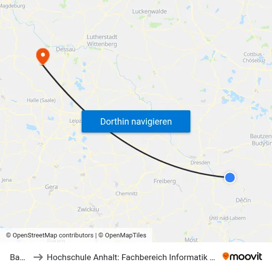 Bastei to Hochschule Anhalt: Fachbereich Informatik & Sprachen map