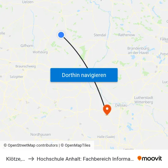 Klötze, Zob to Hochschule Anhalt: Fachbereich Informatik & Sprachen map