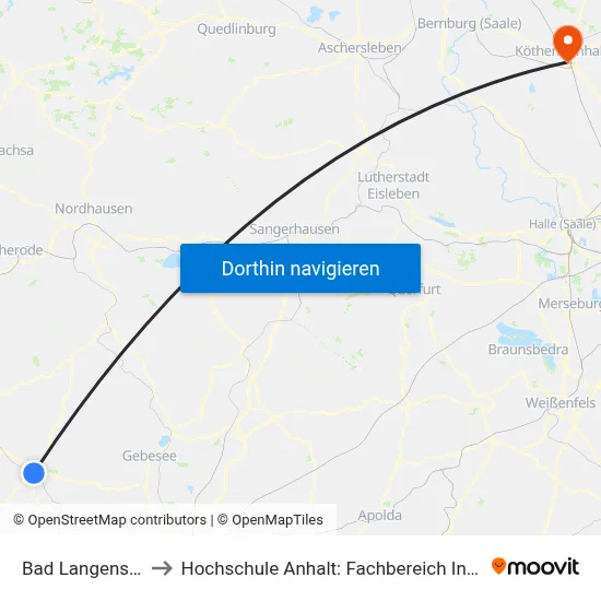 Bad Langensalza, Zob to Hochschule Anhalt: Fachbereich Informatik & Sprachen map