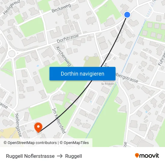 Ruggell Noflerstrasse to Ruggell map