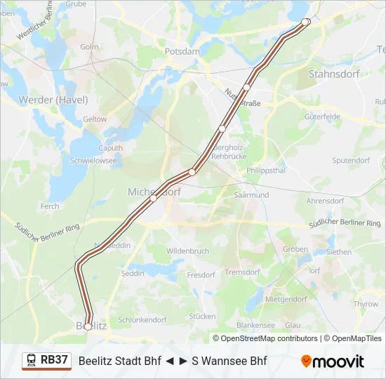 RB37 Train Line Map