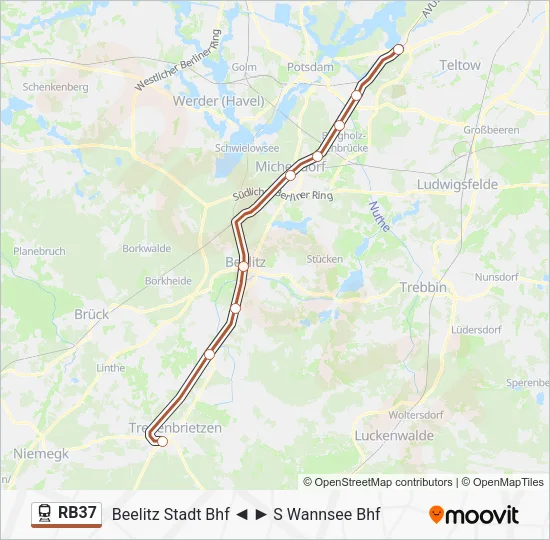 RB37 Train Line Map