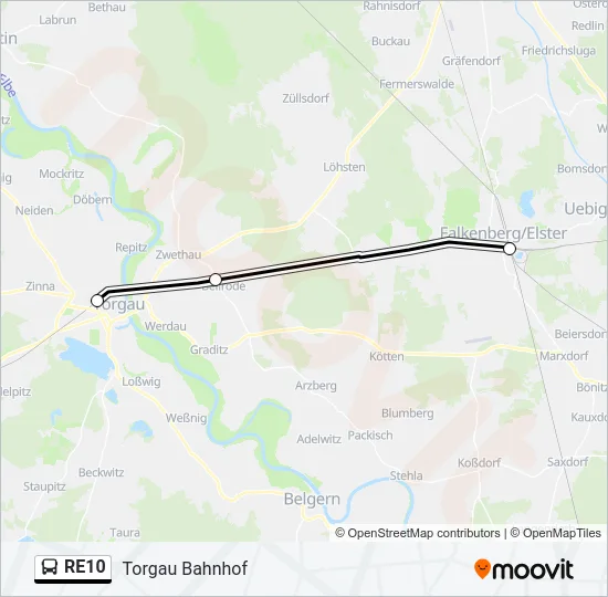 RE10 Bus Line Map