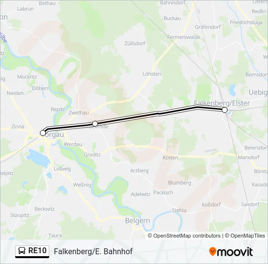 RE10 Bus Line Map