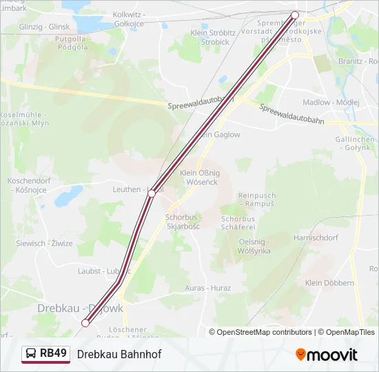 RB49 Bus Line Map