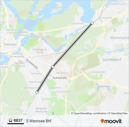 RB37 Bus Line Map
