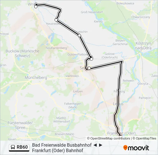 RB60 Bus Line Map